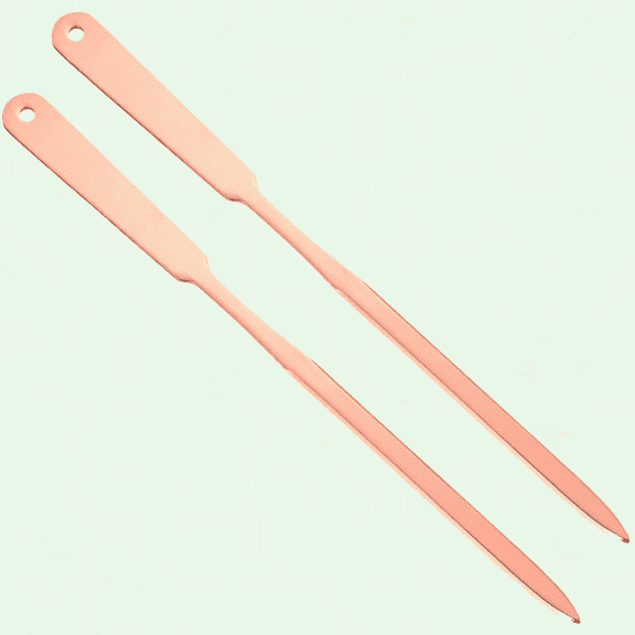 2 Pack Rose Gold Stainless Steel Letter Openers, Lightweight Envelope Slitters