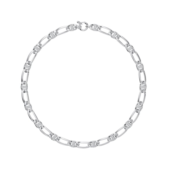 DIAMOND CLUB 1.02 Carat Round Lab Grown Diamond Chain Necklace in 14K White Gold (VVS Clarity, F Color)
