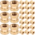 thumbnail image 1 of KAKOWELY copper thread insert nuts 60pcs Sturdy Thread Insert Sturdy Nuts Universal Thread Nuts Diy Threaded Knurled Nuts Electrical Appliance Replacement Nuts Threaded Knurled Nuts, 1 of 5