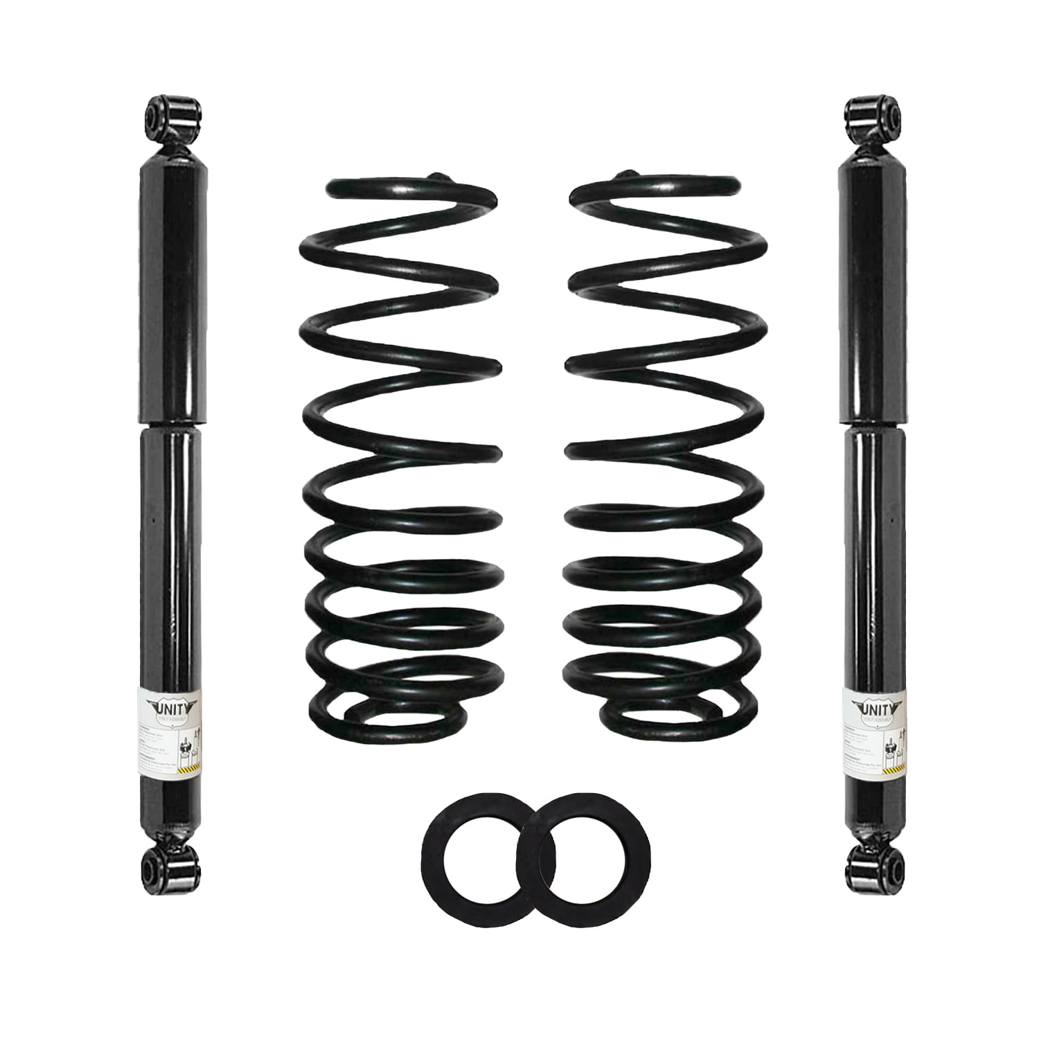 Front Air to Shock Absorbers & Coil Springs Conversion Kit Fits 1998-2002 Lincoln Navigator 4WD Pair