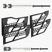KFFKFF Jeep Tubular Doors, Quad-Door, Safari Design Jeep Cylinder Door with Robust Hinges & Factory Latch, Jeep Doors with Cushion Pads & Hardened Steel Tube