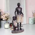 thumbnail image 3 of Figuras de resina de estilo Escritorio Humano Decorativo Coleccionable de mesa Estatua africana Escultura para decoración Oficina Sala Sunnimix Escultura Africana, 3 of 8