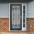 thumbnail image 6 of Grisham Deluxe Steel Security Door,36'' x 80'' Metal Tempered Glass Door Screen Replacement Enter Doors,Storm Door(368 Black), 6 of 7