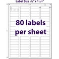 thumbnail image 3 of shiyou-Everstix 1/2" x 1-3/4", 25 Sheets, 2000 Return Address Labels for Laser & Inkjet Printers, Letter Size, 3 of 4