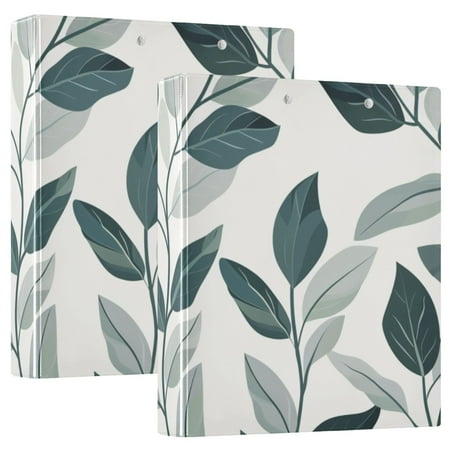 Dark Green Leaves Vines 3 Ring Binders 1.5 inch Hardcover File Folders with Interior Pockets A4 Size Organizer for School Office Hospital Dark Green Leaves Vines 3 Ring Binders 1.5 inch Hardcover File Folders with Interior Pockets A4 Size Organizer for School Office Hospital