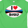 thumbnail image 4 of Inktastic I Love Rugby Sports Ball Boys or Girls Toddler T-Shirt, 4 of 5