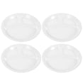 thumbnail image 4 of 4Pcs Household Fruit Plates Multi-function Dinner Plates Round Fruit Trays Food Accessory, 4 of 8