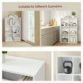 thumbnail image 5 of LEDREM 6 Cube Bookshelf with Open Storage Organizer, Bookcase and Display Shelf for Living Room Home Office Dining Room, Cloud White, 5 of 14