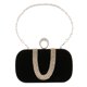 thumbnail image 2 of Bolso de Cadena de Hombro de Mujer Elegante para Mujer, Bolso de Noche para Graduación, Bolso de Mano con Diamantes, Regalo - Negro Sunnimix Bolso de noche de mujer, 2 of 7