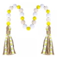 thumbnail image 6 of Farmhouse Lemon Wood Bead Garland with TasselsRustic Lemonade Bead Garland with Lemonade Sign Summer Lemonade Slice Tiered Tray Decor Prayer Boho Bead for Holiday Home Decor, 6 of 9