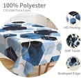 thumbnail image 3 of 60x84inches Elegant Hexagons Tablecloth Blue White Gold Modern Geometric Abstract Art Fabric Table Cloth Marble Texture Waterproof Table Cover for Kitchen Dining Room Banquet Party Decor, 3 of 7