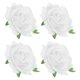 thumbnail image 1 of IDEANATEGRATE 4Pcs Artificial White Rose Hairpin Cloth Flower Brooch Elegant Hair Decoration, 1 of 8
