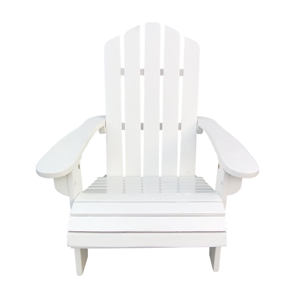 Wood children Adirondack chair,Easy-Maintenance Kid's Patio Furniture,Durable Toddler Chair,Outdoor or Indoor Chair for Patio Garden, Backyard,White, Gift for Ages 3-8