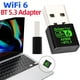 thumbnail image 2 of Adaptador USB WiFi 6 AX900 Bluetooth 5.3 WiFi USB 2 en 1 Tarjeta de red inalámbrica Antena Wi-Fi de 2,4 G y 5,8 GHz USB para PC/computadora portátil Win10/11, 2 of 5