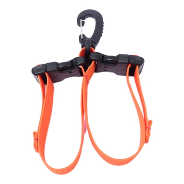 Correa de sujeción para aletas de buceo, hebillas profesionales ajustables para aletas de buceo Naranja