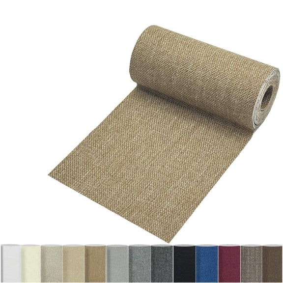 Smlper Linen Repair Tape 4 x 70 Inch Self-Adhesive Couch Patch Repair Fabric Patch for Furniture, Sofas, Cushion, Chairs, Bags, Linen Goods(Camel)