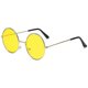thumbnail image 1 of Gafas de sol polarizadas vintage redondas ZHAOCHENG John Lennon dorado K amarillo, 1 of 4