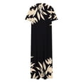thumbnail image 4 of Staron Robes de Plage pour Femmes Sans Manches Hawaïennes Robes d'Été à Encolure Ronde Fendue Amples Décontractées d'Été Fluides Chemises de Plage TTG, 4 of 6