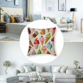 thumbnail image 5 of Cute dessert pillowcase, cushion cover, ice cream pattern sofa pillowcase, popsicle pattern  Set of 2 Multiple specifications, 5 of 7