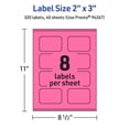 thumbnail image 6 of Avery Rectangle Scalloped Labels, Bright Pink, 2" x 3", 320ct, 6 of 11