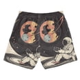thumbnail image 7 of FORMRS Boys Swim Trunks Quick Dry Mesh Liner Boardshorts Sizes XS-XL, Space Record, 7 of 7
