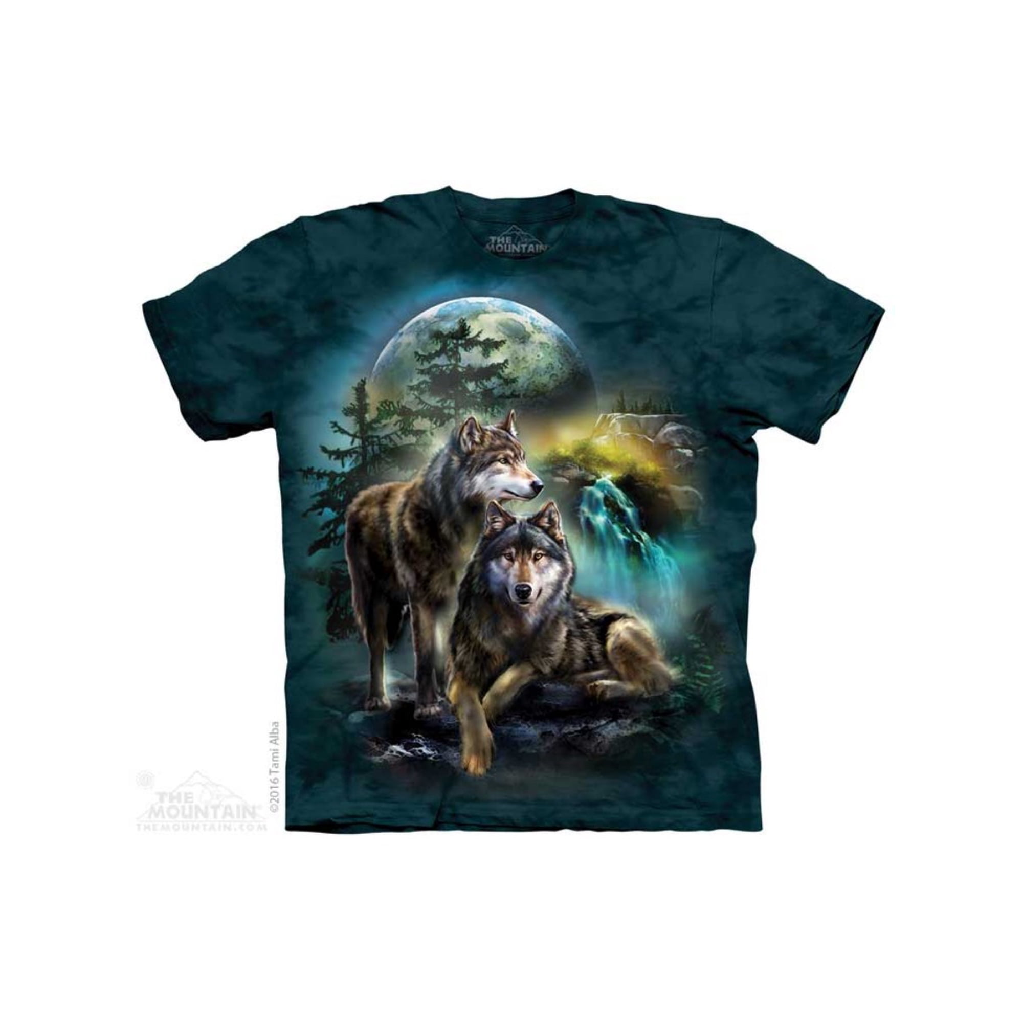 The Mountain Men s Wolf Lookout T-Shirt Small Green