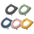 thumbnail image 2 of QHUDLV Toilet Seat Cover, Bathroom Soft Thicker Warmer, Toilet Seat Covers Pads Easy Installation& Cleaning, 2 of 5
