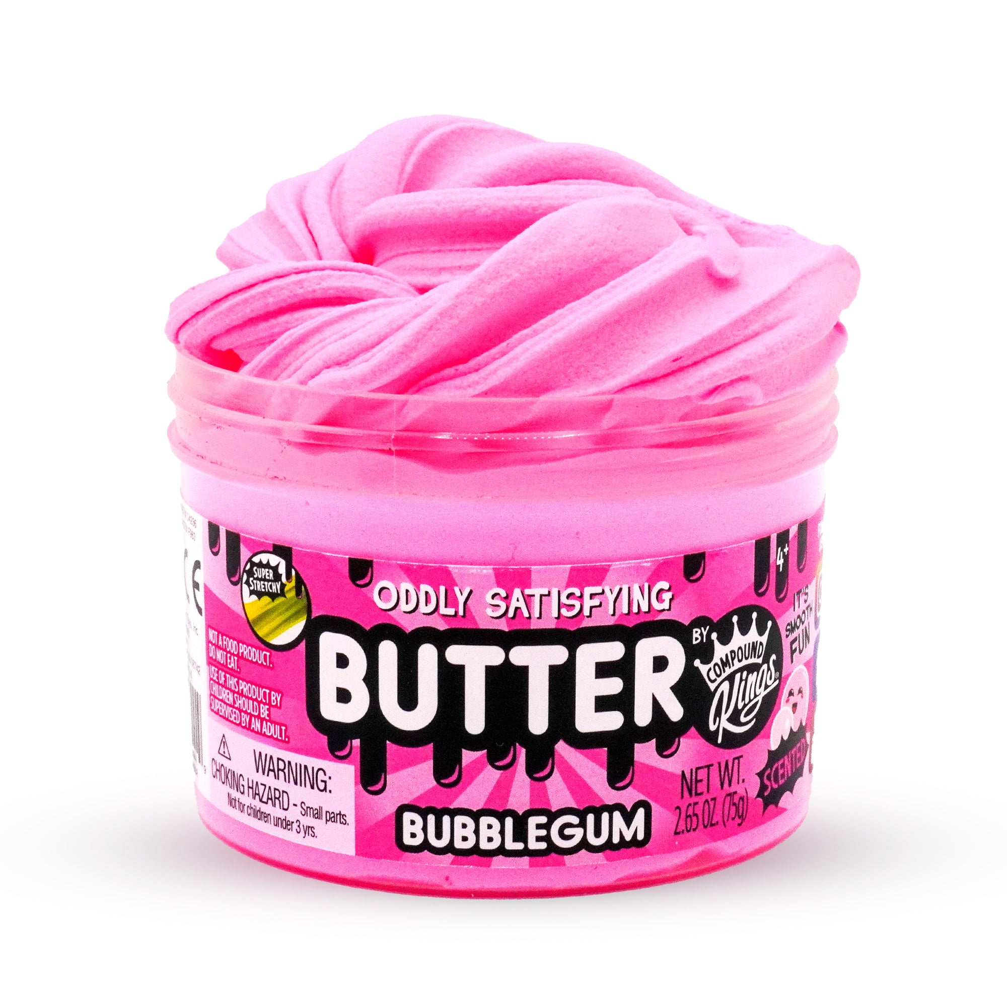 BIG Fluffy CrushedCherry Glitter Butter Clay Smooth Slime KidsToy Stress Relief 