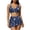 #0320-Navy, variant on Ailaofu Women's Bikini Set 2 Piece High Waisted Swimsuit Wrap Top Split Swim Skirt Bathing Suit