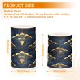 thumbnail image 6 of Yayeee Flameless Candles with Remote Flickering Battery Operated Multi Color Changing, Blue Art Pattern, 6 of 7
