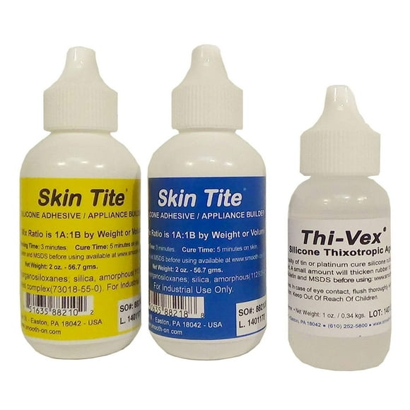 Kit Smooth-On Skin Tite de 120 ml y silicona de platino Thivex de 30 ml