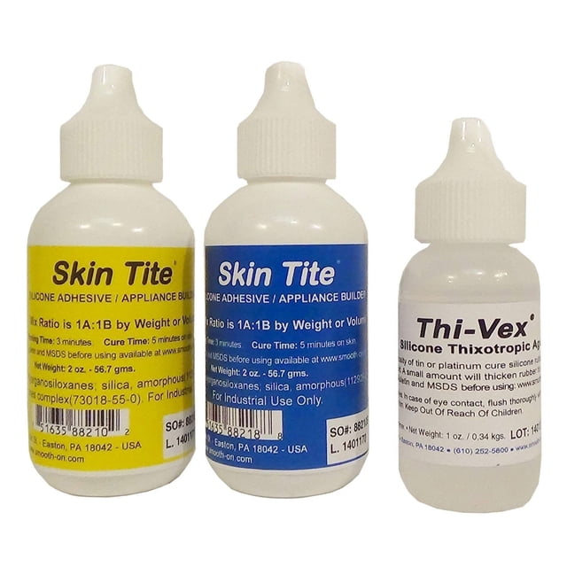 Kit Smooth-On Skin Tite de 120 ml y silicona de platino Thivex de 30 ml