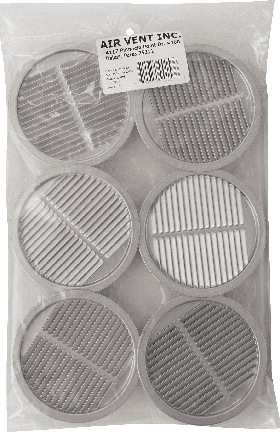 Air Vent Aluminum Mini Louver Soffit Vent - Single Pack — Residential Use, Standard Application