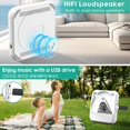 thumbnail image 4 of CNKOO Bluetooth CD Player with Clear Dynamic Audio  Elevates English Learning to New Heights  Immersive Experience, 4 of 10
