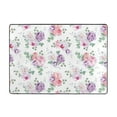 thumbnail image 7 of Area Rugs For Living Room Decor - rose flower B Soft Anti Slip Throw Washable Rugs 5x7 For Bedroom, Indoor Carpet For Bedroom Living Room 80x58In, 7 of 7