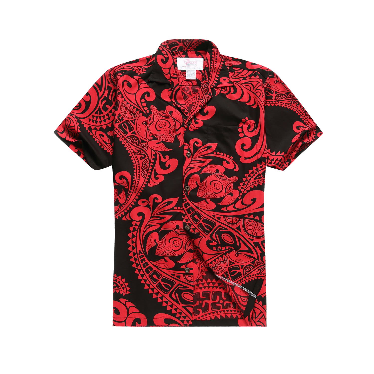 Made in Hawaii Men's Hawaiian Shirt Aloha Shirt in Honu Turtle Totem in ...