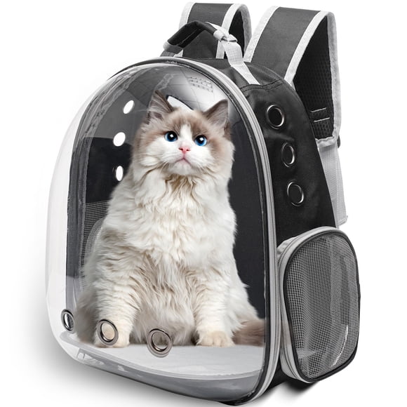 Mochila transportadora transparente para gato Vivicreate, grande, para 9 kg