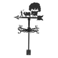 thumbnail image 2 of pitrice Weather Vane Farm Scene Roof Measuring Tools Mount for Backyard Vane Measuring Tools Garden Cattle Grass Figure, 2 of 9