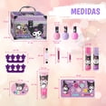 thumbnail image 5 of Train Case Kuromi con Maquillaje Infantil, Brochas, Esmaltes y Brillos, Ideal para Juego y Regalo - MAKEUPERIA, 5 of 5