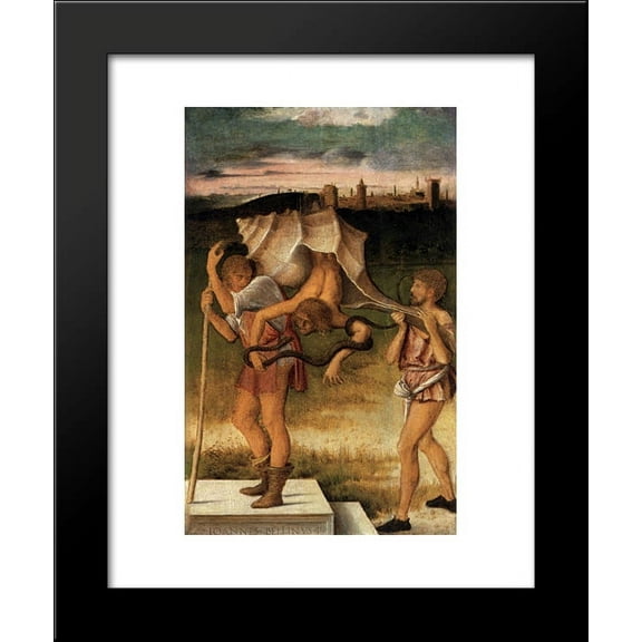 Four Allegories Falsehood (Wisdom) 20x24 Framed Art Print by Bellini, Giovanni