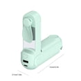 thumbnail image 2 of de Ventilador portátil, soporte plegable para teléfono móvil, espejo de maquillaje, linterna, batería extra grande, para viajes, 3200 mAh, una carga puede durar 30 horas, 2 of 2