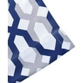 thumbnail image 2 of DriftAway Mason Thermal Blackout Grommet Window Curtains Geometric Trellis Pattern 2 Panels 36"L x 52"W Navy, 2 of 8