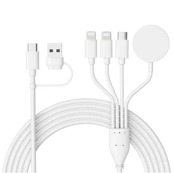 4 in 2 Multi Charging Cable for Apple Watch Charger USB C Cable  Tra vel Charger Compatible with iPhone 15 14 13 iWatch Series