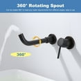 thumbnail image 6 of Wowow Wall Mount Bathroom Faucet for Bathroom Sink Rough in Valve Included, 6 of 8