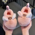 thumbnail image 2 of Boys Girls Fluffy Slippers Kids Toddler Warm Plush Lightweight Slip On House Slipper with Arch Support, 2 of 5