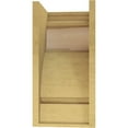 thumbnail image 4 of 10"W x 10"D x 20"H Wide Mayflower Rough Cedar Woodgrain TimberThane Corbel, Primed Tan, 4 of 6