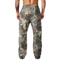 thumbnail image 7 of LTTVQM Mens Loose Fit Camo Trousers Oak Leaf Realtree Camo Deep Side Pockets Lightweight Woven Fabric Mens Daily Outdoor Walking Pants Brown L, 7 of 7