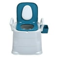 thumbnail image 6 of Seipola Bedside Commode Chair with Detachable Armrests, Portable Toilet for Adults & Elderly, 150kg Capacity, Anti-Slip Feet, Odor-Proof Lid (Includes Bucket & Tissue Holder), 6 of 7