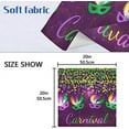 thumbnail image 7 of Dreamtimes Mardi Gras Cloth Napkins Set of 6, Oversized Washable Reusable Polyester Dinner Table Napkins for Family, Restaurant, Party Decor, 20 x 20 Inch, 7 of 7