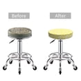 thumbnail image 4 of Goofa Daisies Flowers Printed Stool Covers Round, Waterproof Round Bar Stool Covers Anti-Slip Round Bar Stool Seat Cover with Elastic Bands Durable -13 inch, 4 of 7